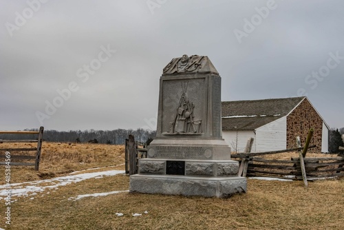 Monument to the 150th Pennsylvania Infantry Regiment, Gettysburg National Military Park, Pennsylvania, USA
