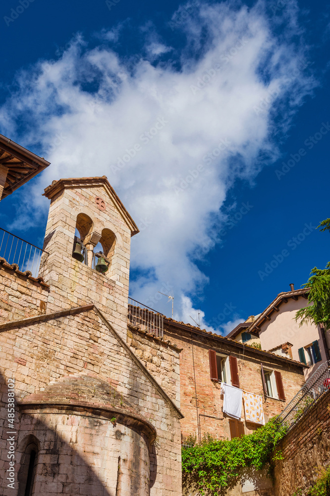 Ancient Church of SS Stephen and Valentine in Perugia historical center