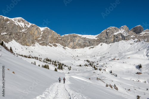 Schneeschuh Wandern (Eggberge, Uri, Schweiz)