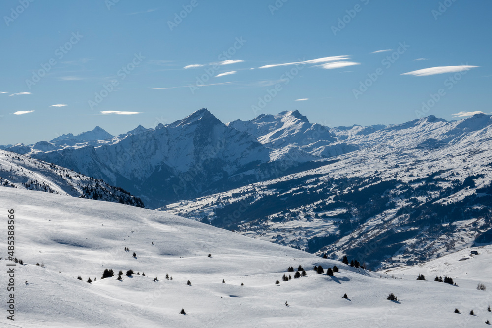 Winterlandschaft in den Schweizer Alpen