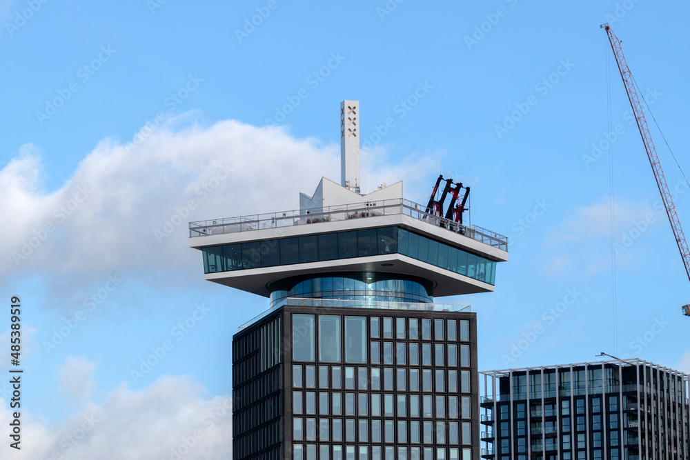 Top Of The A'dam Lookout Building At Amsterdam The Netherlands 2-2-2022