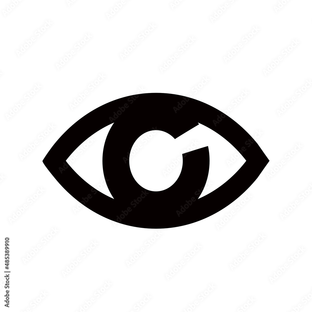 Oko, symbol wzroku okulistyka, optyk - ikona wektorowa Oko, symbol wzroku okulistyka, optyk - ikona wektorowa