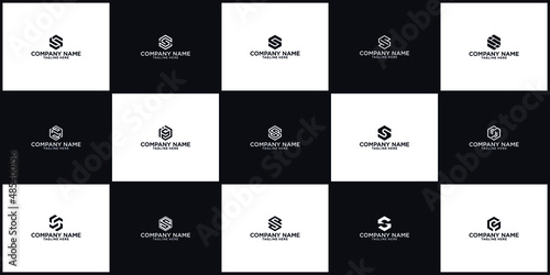 Set of lletter s logo collection with creative concept