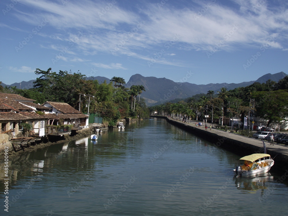 Boats on the river. Paraty-RJ, Brazil. 2019. Boats on the river. Paraty-RJ, Brazil. 2019.