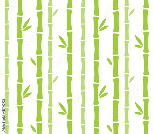 Fototapeta Naklejka Na Ścianę i Meble -  Seamless cartoon bamboo pattern