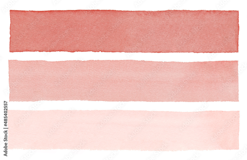 Red striped abstract background, watercolor line on the white texture paper background, background or template for text Red striped abstract background, watercolor line on the white texture paper background, background or template for text