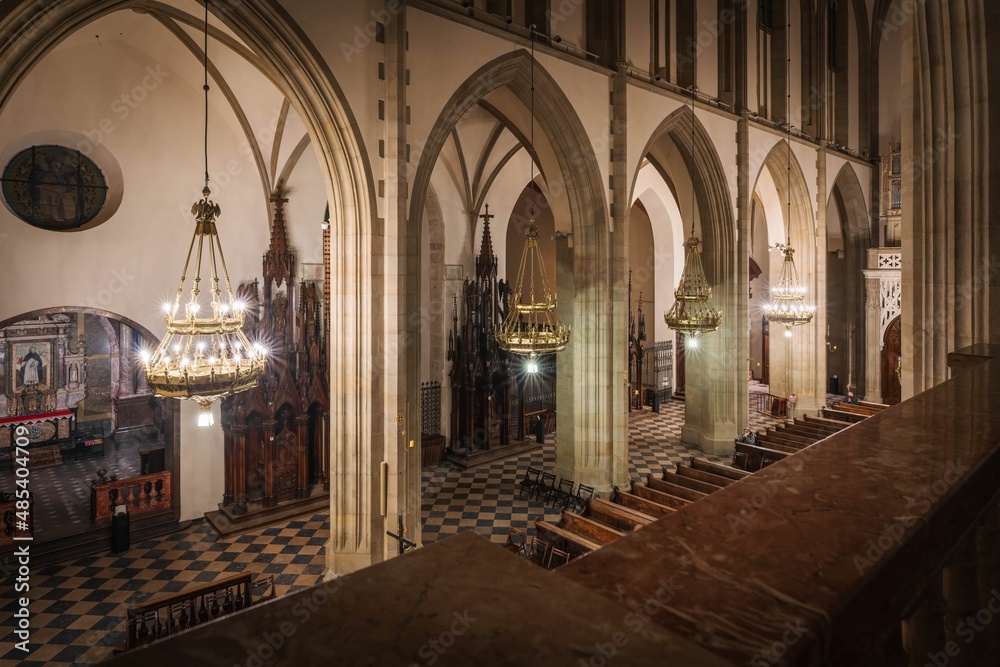 Wnętrze Bazyliki Dominikanów pw. Świętej Trójcy w Krakowie