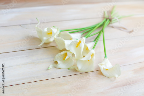 spring flowers on wooden background  spring flowers on wooden background