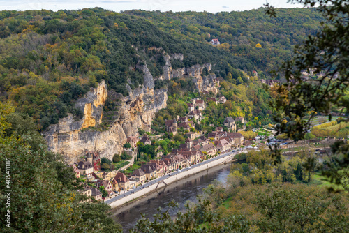 Fotografie View toward the picturesque medieval village of