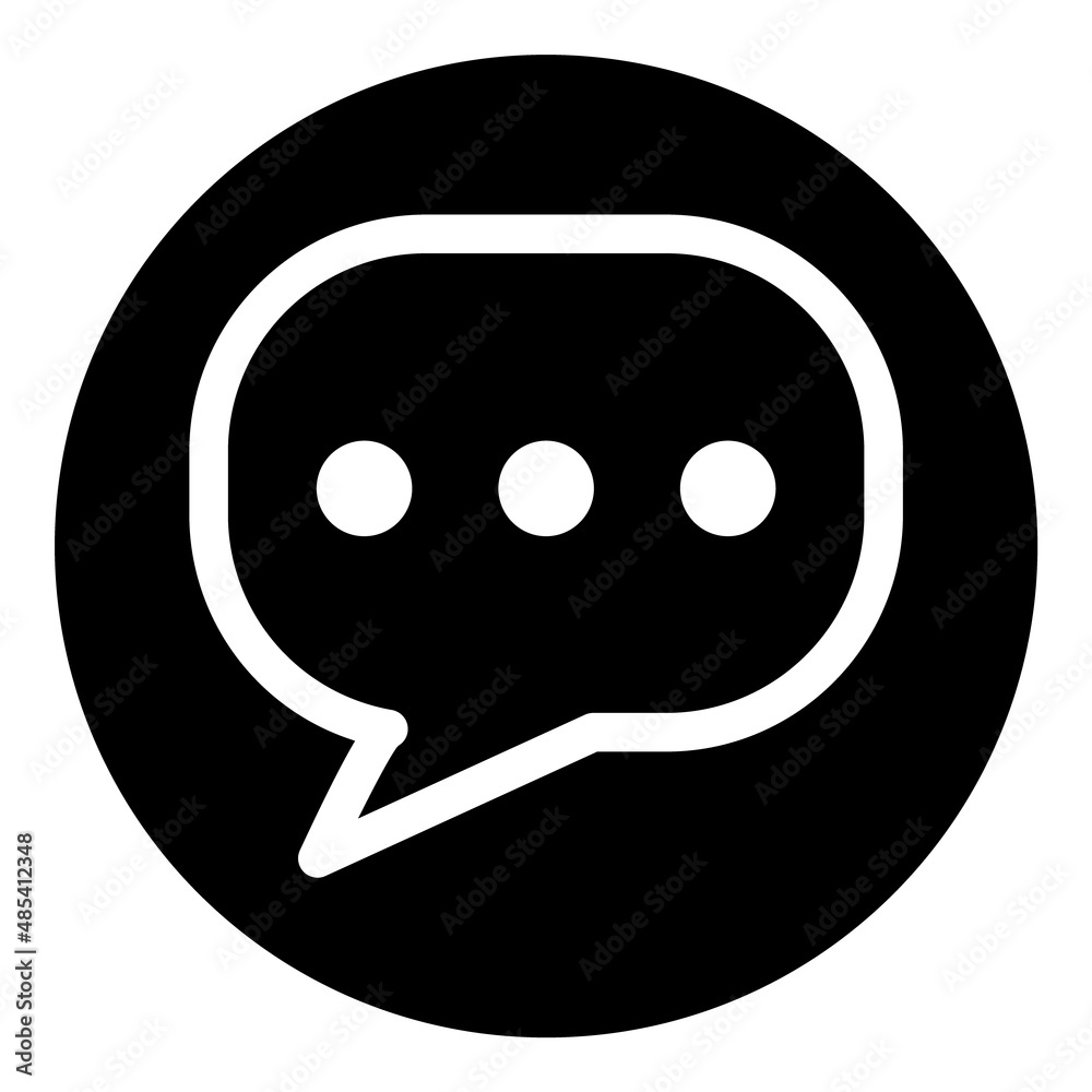 Message Flat Icon Isolated On White Background Message Flat Icon Isolated On White Background