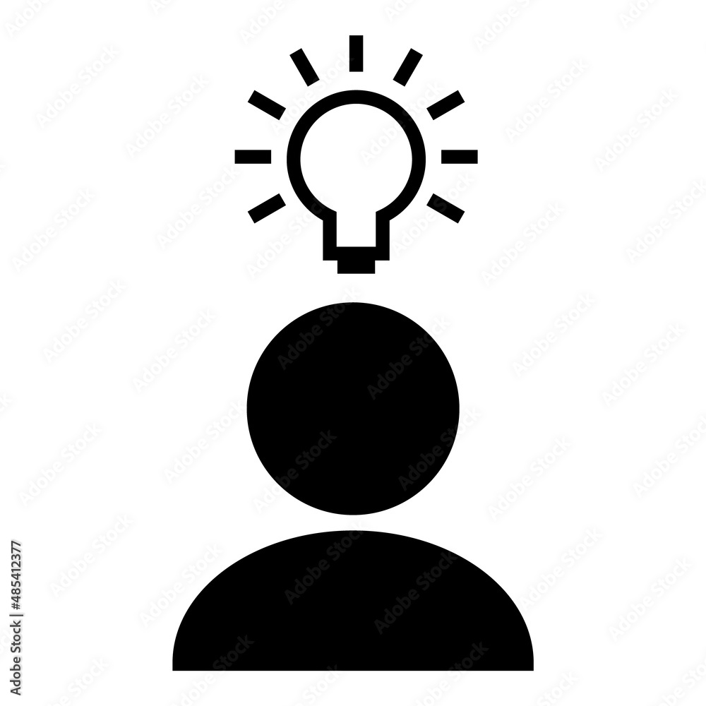 Idea Flat Icon Isolated On White Background Idea Flat Icon Isolated On White Background