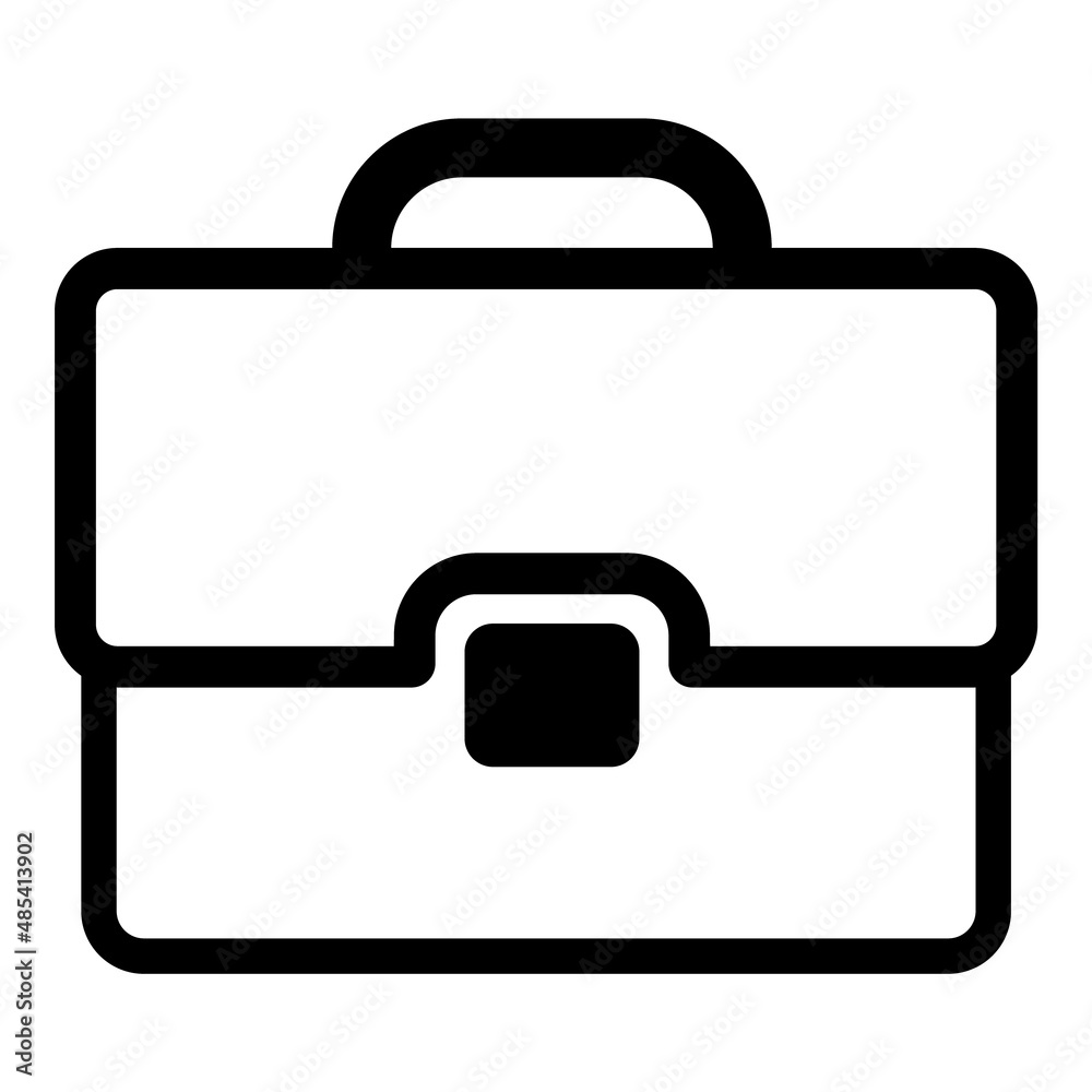 Briefcase Flat Icon Isolated On White Background Briefcase Flat Icon Isolated On White Background