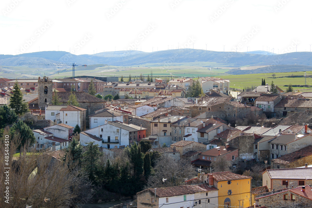 Landscape of San Pedro Manrique, a town in the province of Soria