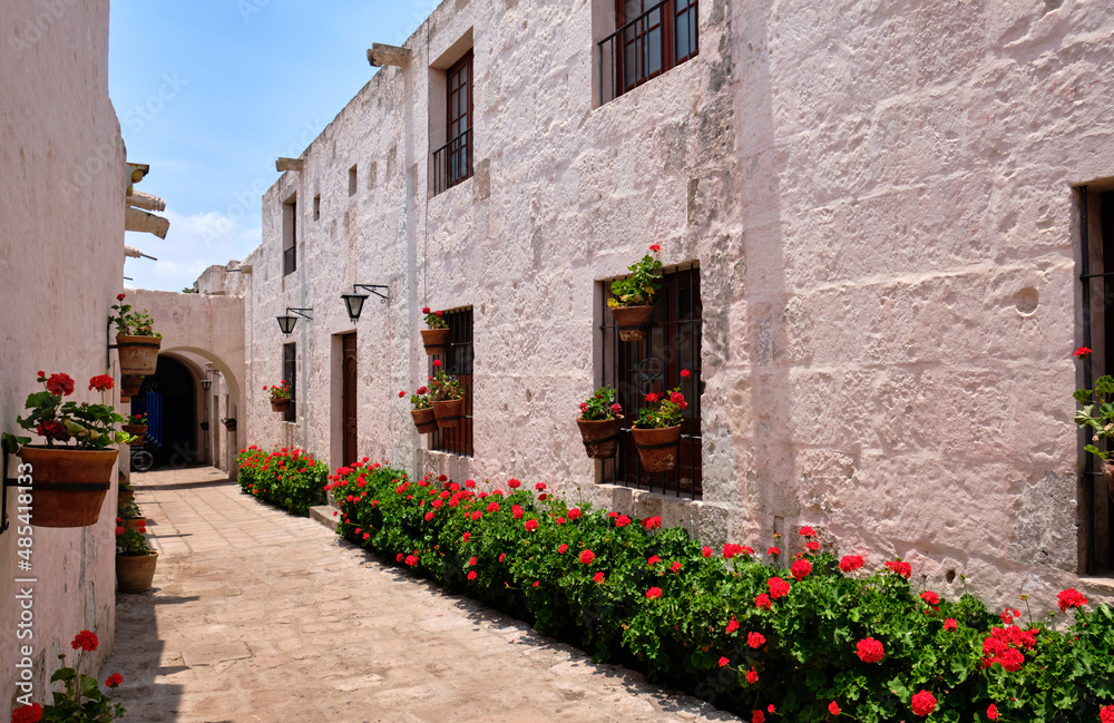 Fototapeta premium Monastery of Santa Catalina de Siena in Arequip, Peru.