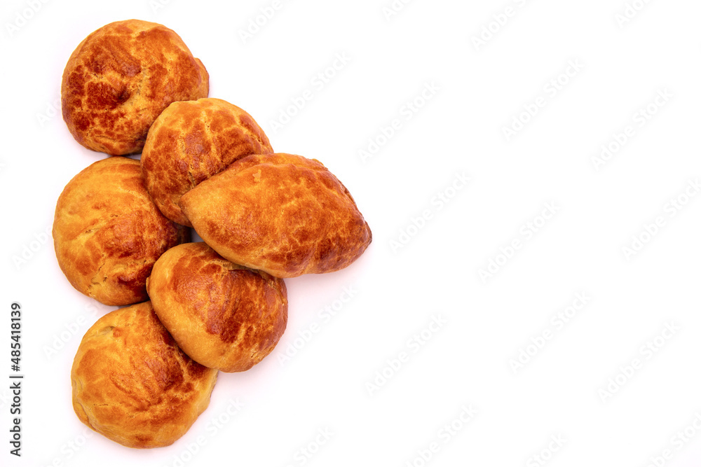 Turkish donuts stacked with copy space Turkish donuts stacked with copy space