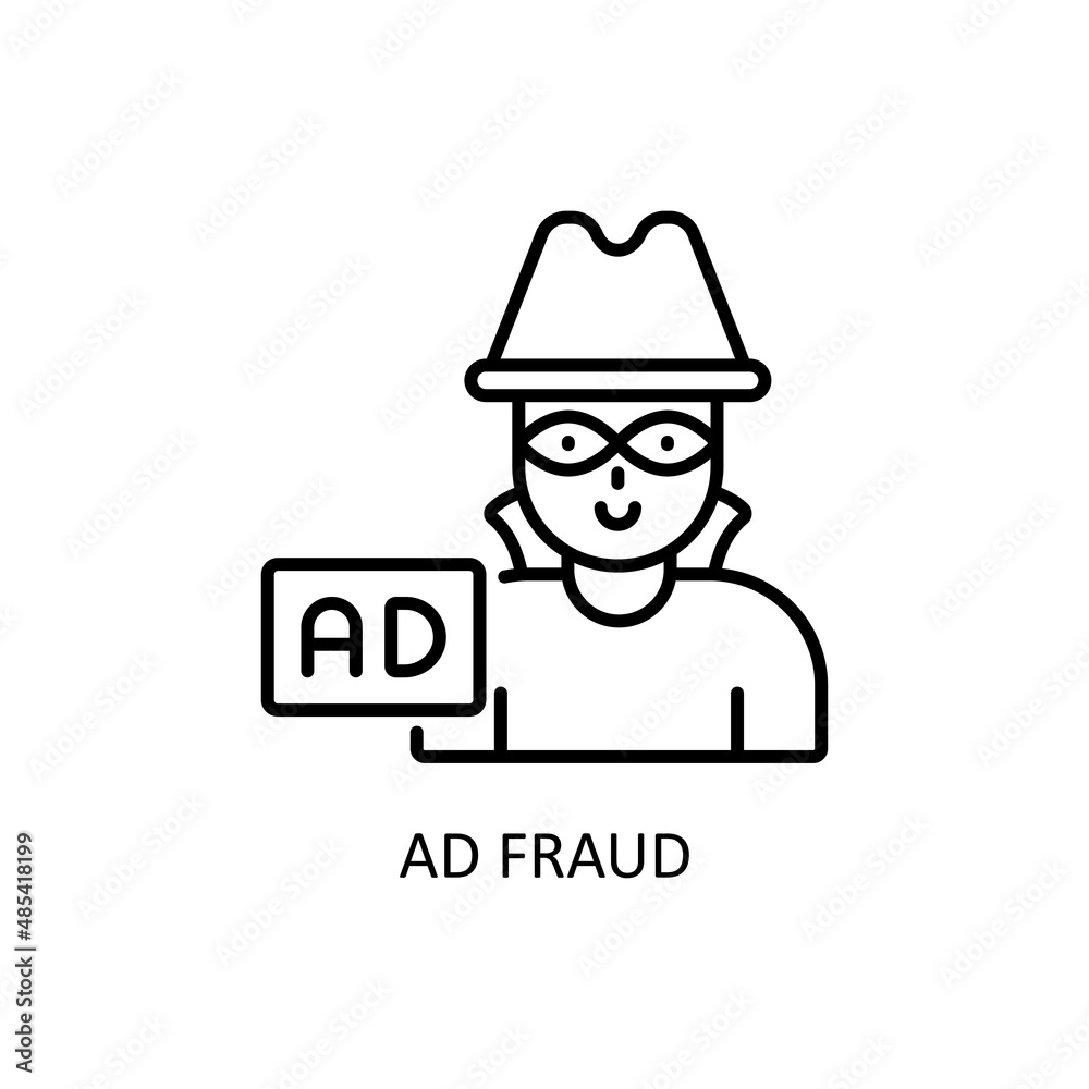 Ad Fraud Vector Outline icons for your digital or print projects.