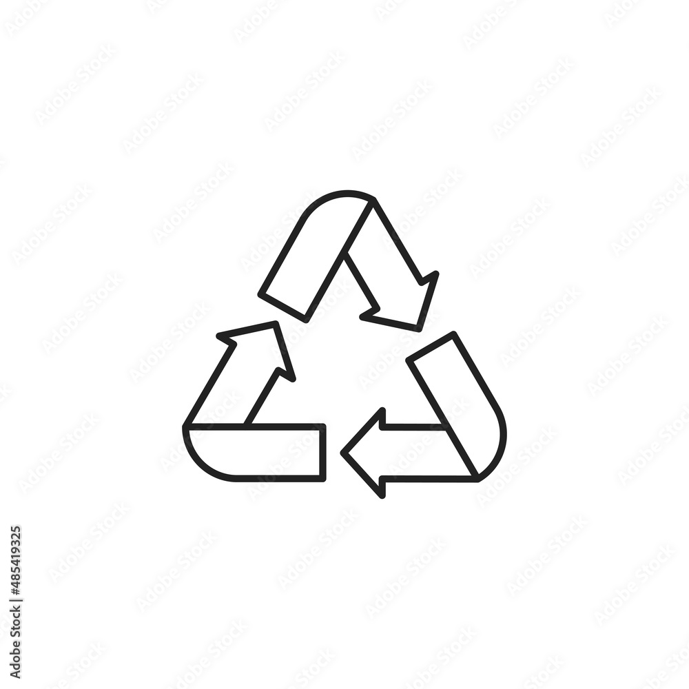 Recycling symbol Icon. Recycle Sign. High quality black vector illustration. Recycling symbol Icon. Recycle Sign. High quality black vector illustration.
