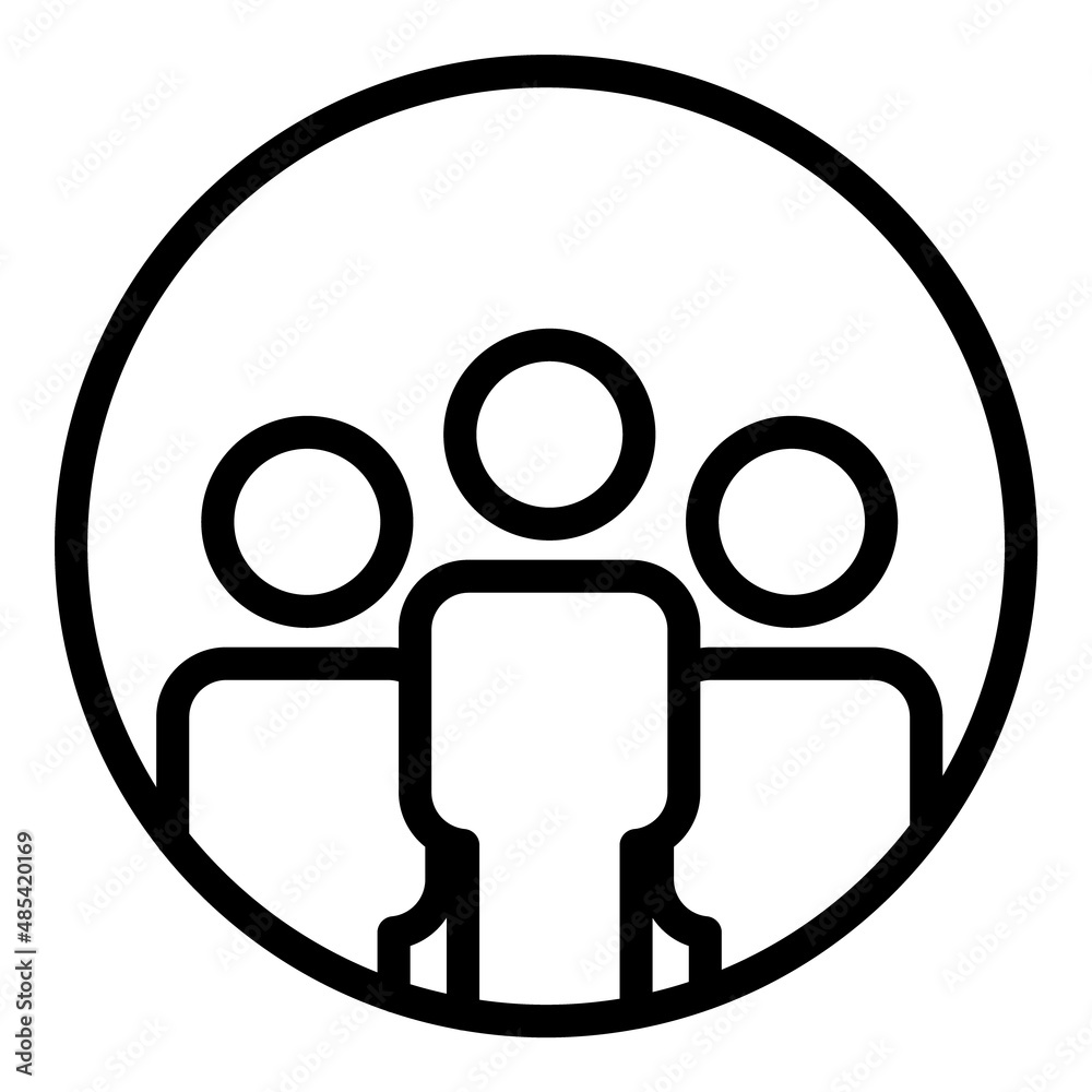 People Group Flat Icon Isolated On White Background People Group Flat Icon Isolated On White Background