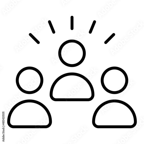 Teamleader Flat Icon Isolated On White Background