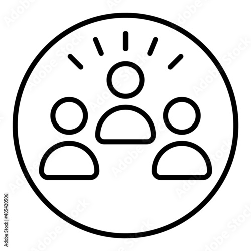 Teamleader Flat Icon Isolated On White Background