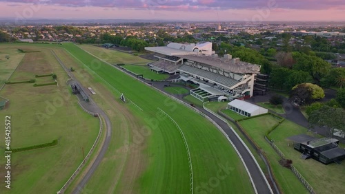 Aerial: Ellerslie Racecourse, Auckland, New Zealand photo