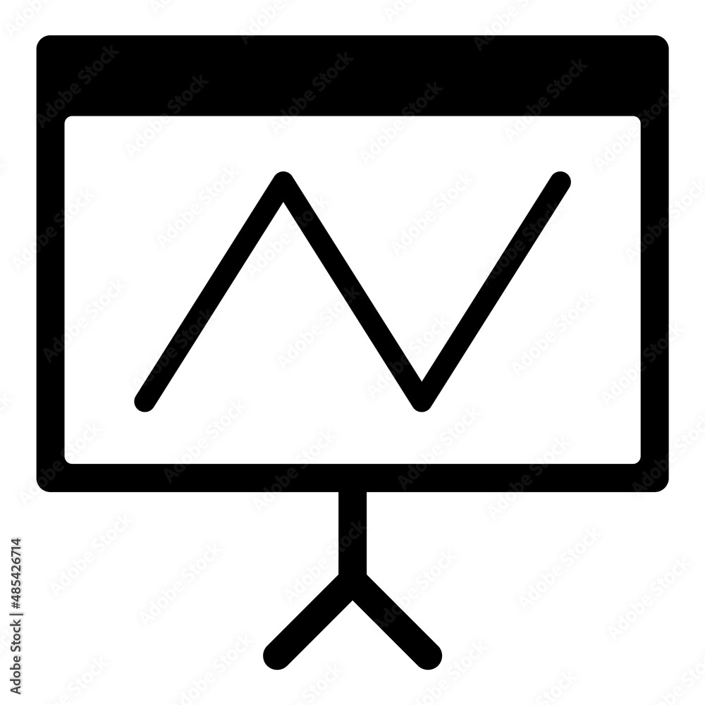 Pitch Deck Flat Icon Isolated On White Background Pitch Deck Flat Icon Isolated On White Background