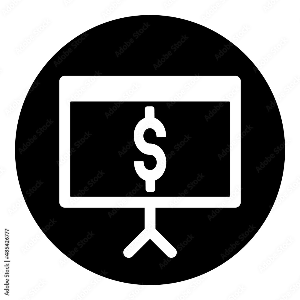Pitch Deck Flat Icon Isolated On White Background Pitch Deck Flat Icon Isolated On White Background