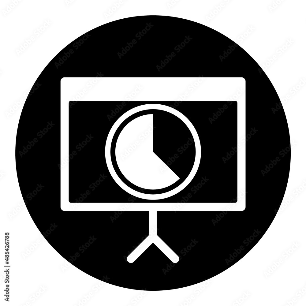 Presentation Flat Icon Isolated On White Background Presentation Flat Icon Isolated On White Background