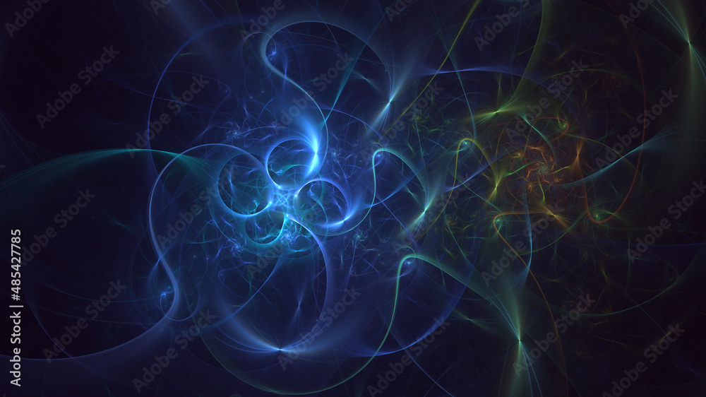 3D rendering abstract colorful fractal light background 3D rendering abstract colorful fractal light background