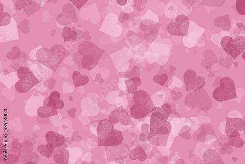 Wallpaper Mural Pink hearts bokeh texture on black background. Template with hearts bokeh for your projects Torontodigital.ca