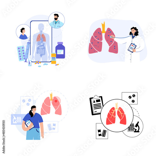 lung logo concept
