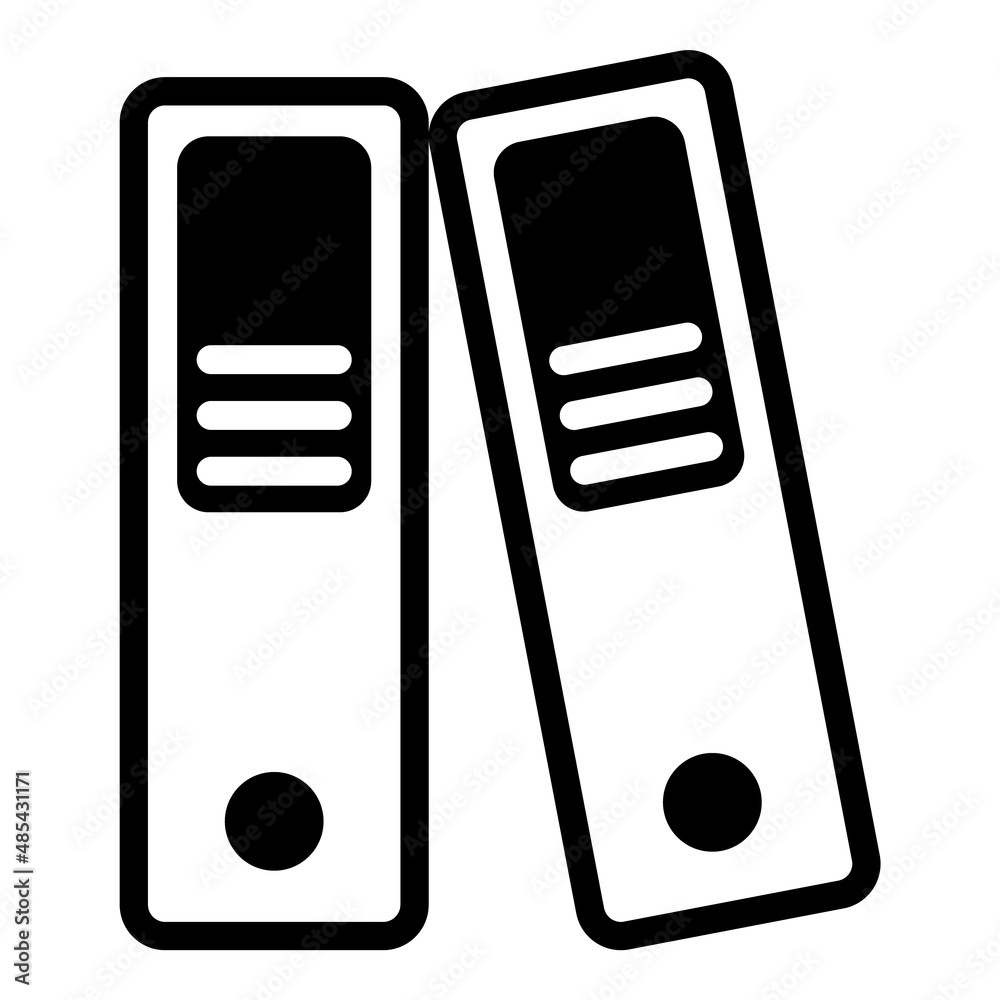 Office Folders Flat Icon Isolated On White Background Office Folders Flat Icon Isolated On White Background