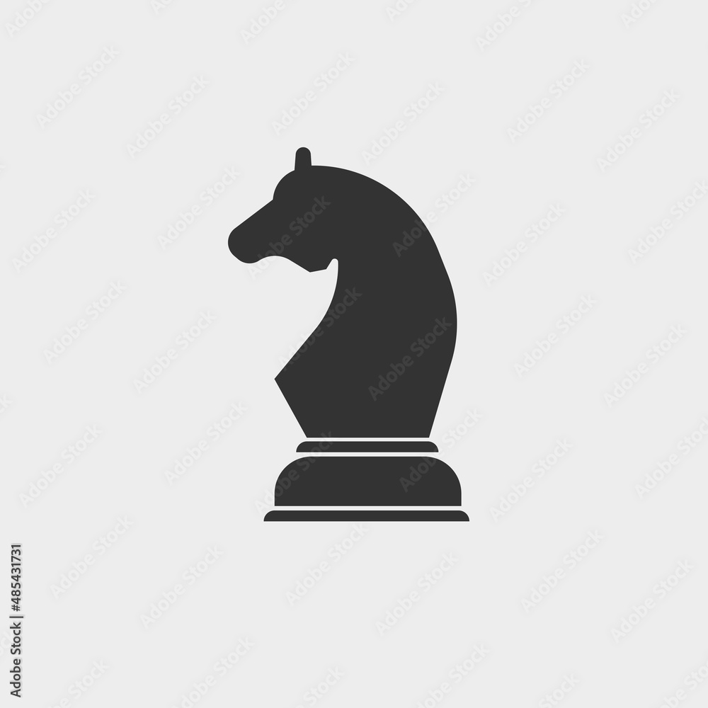 Chess piece vector icon illustration sign Chess piece vector icon illustration sign