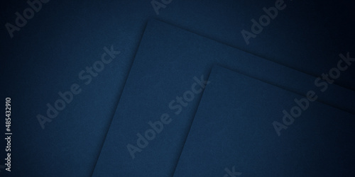 Abstract dark blue shape with different shades 