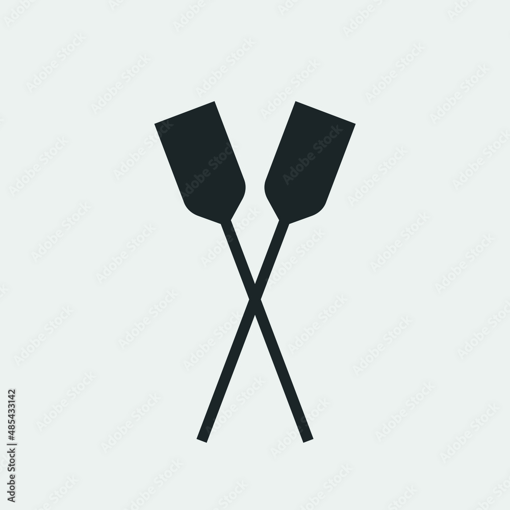 Paddle vector icon illustration sign Paddle vector icon illustration sign