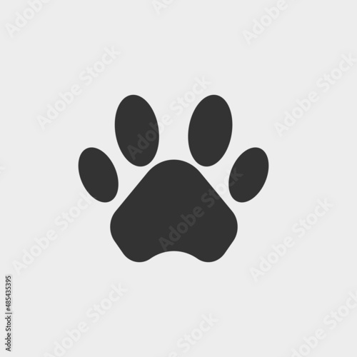 Paw vector icon illustration sign 