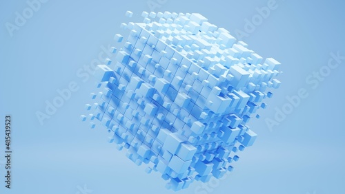 3D Würfel 2022 Programmieren hintergrund KI
