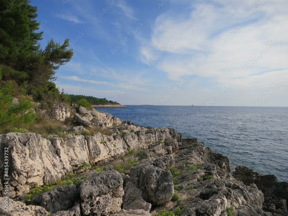 Island Krk in croatia. View from the beach
