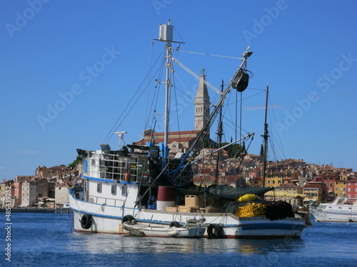 Fisher boat in croatian harbour