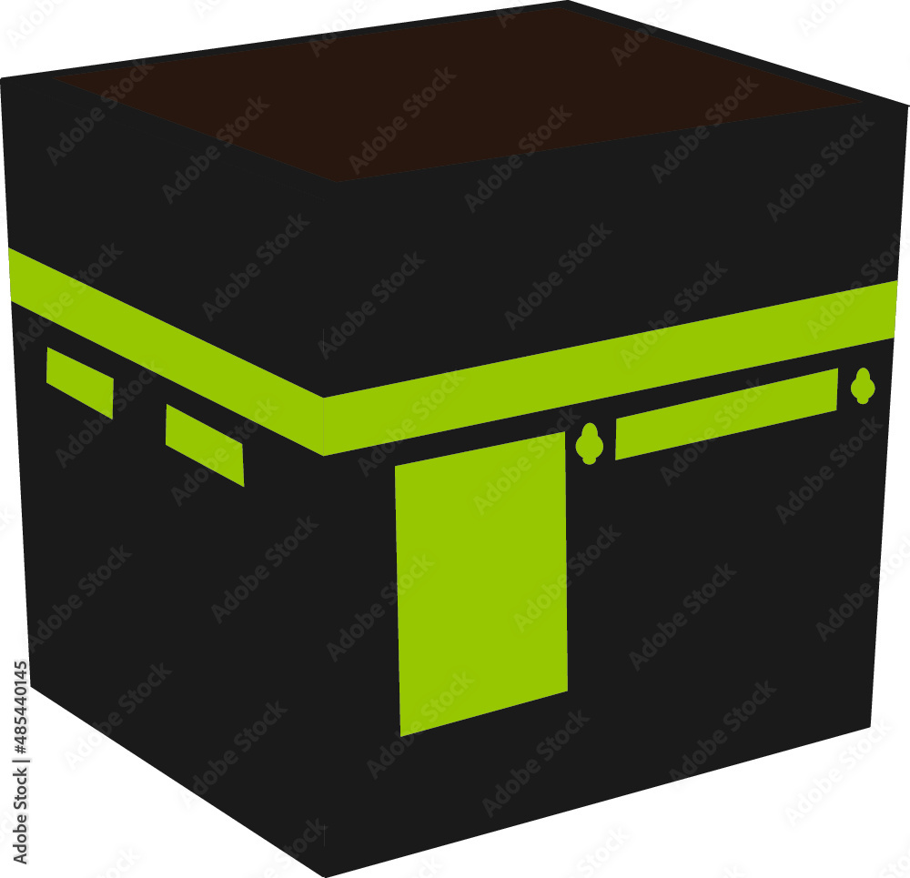 Islamic vector design kaaba in Mecca icon for Hajj and Ramadan or Eid. Vector illustration Islamic vector design kaaba in Mecca icon for Hajj and Ramadan or Eid. Vector illustration