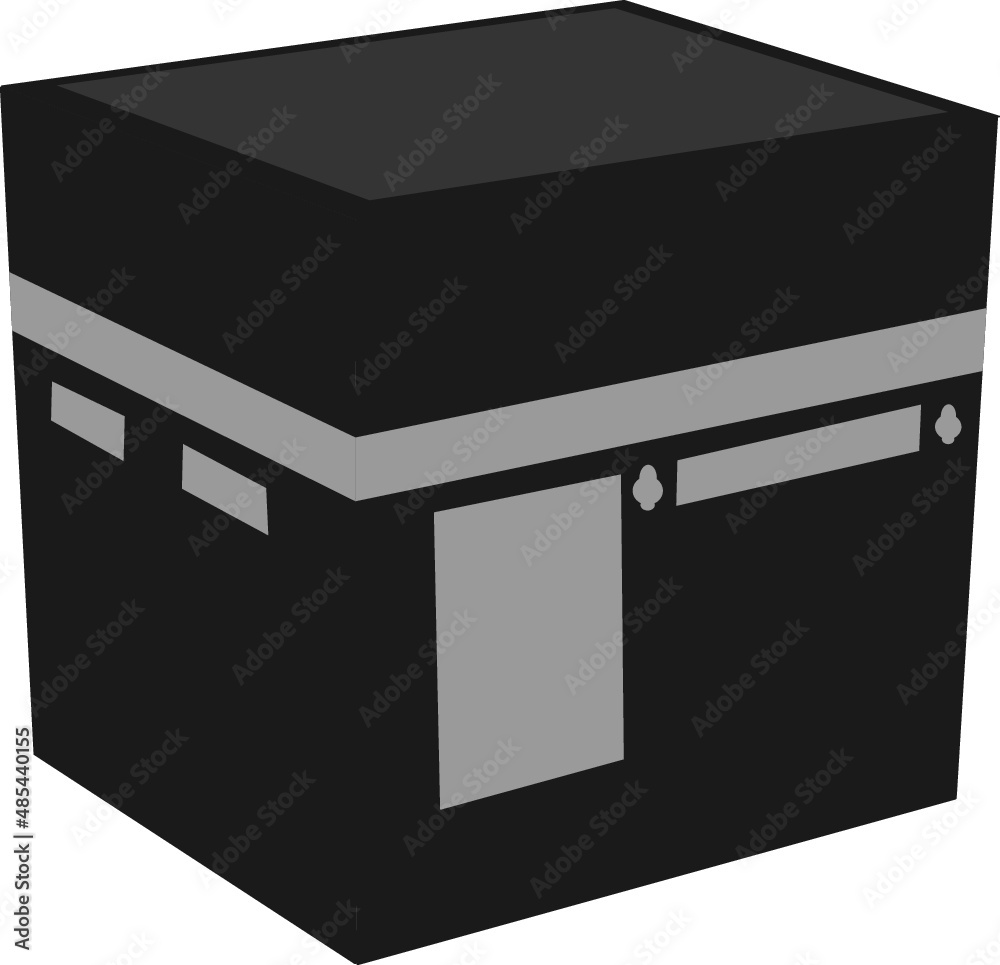 Islamic vector design kaaba in Mecca icon for Hajj and Ramadan or Eid. Vector illustration Islamic vector design kaaba in Mecca icon for Hajj and Ramadan or Eid. Vector illustration