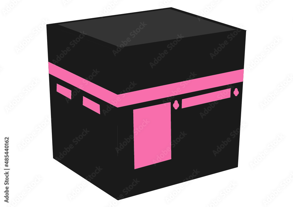 Islamic vector design kaaba in Mecca icon for Hajj and Ramadan or Eid. Vector illustration Islamic vector design kaaba in Mecca icon for Hajj and Ramadan or Eid. Vector illustration