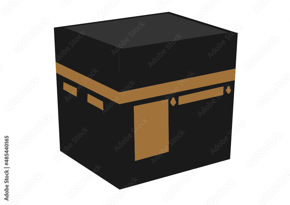 Islamic vector design kaaba in Mecca icon for Hajj and Ramadan or Eid. Vector illustration Islamic vector design kaaba in Mecca icon for Hajj and Ramadan or Eid. Vector illustration
