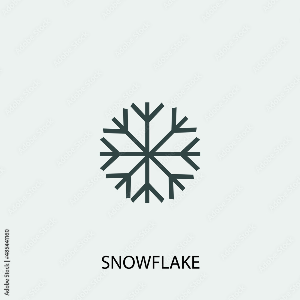snowflake vector icon illustration sign snowflake vector icon illustration sign
