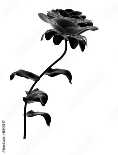 4K 3D Rose Pflanze Blume