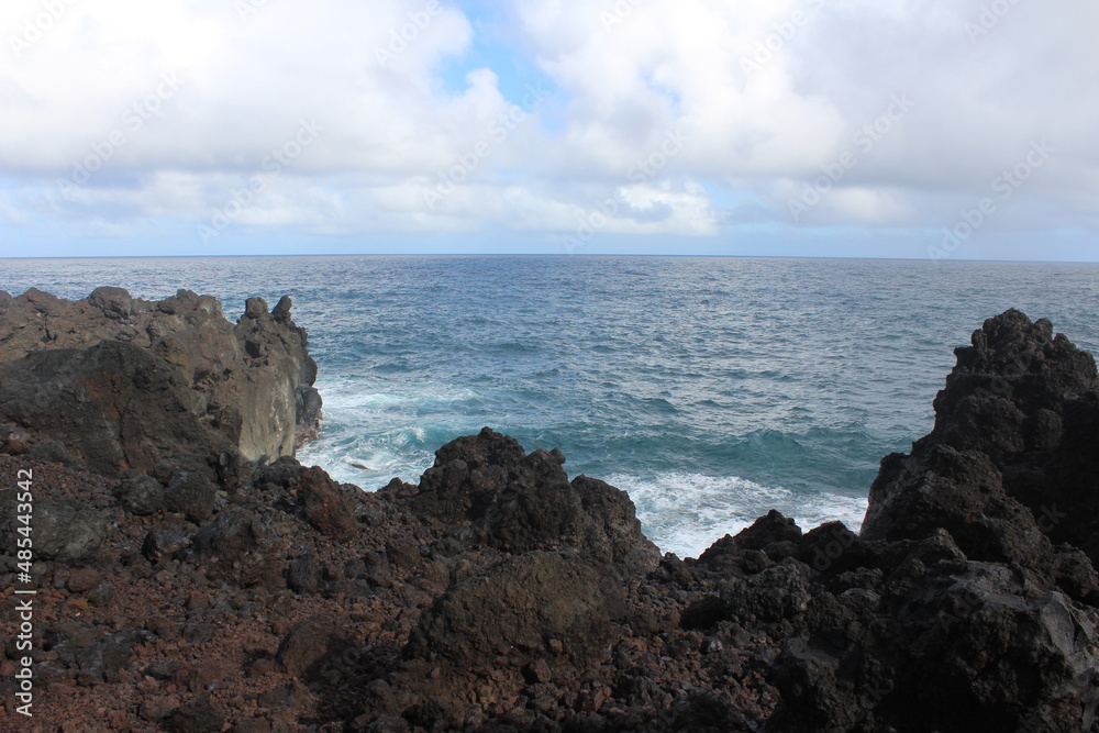 Volcanic pacific ocean cliffs Volcanic pacific ocean cliffs