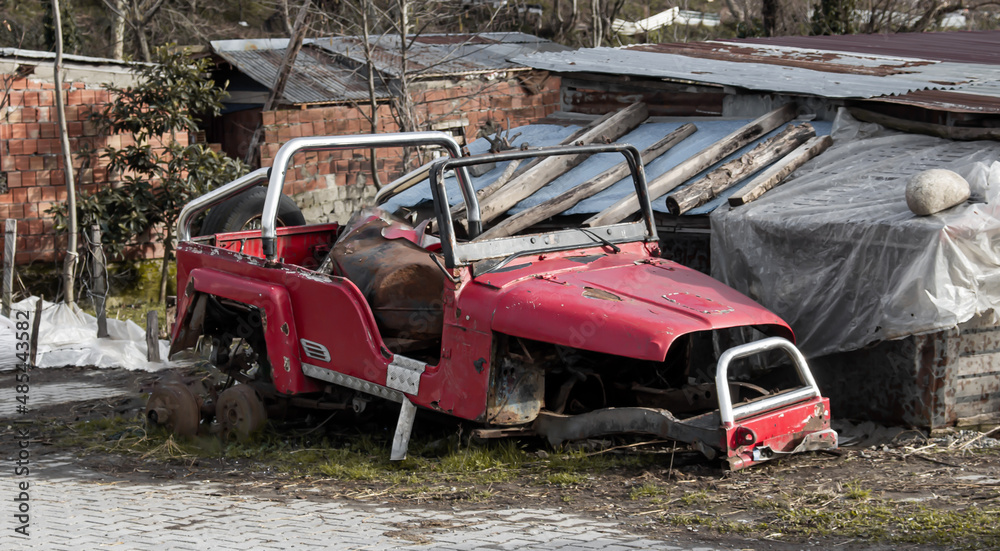 old abandoned car