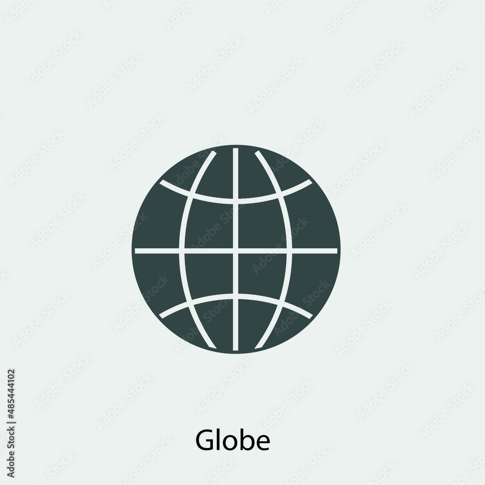 Globe vector icon illustration sign Globe vector icon illustration sign
