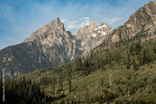 Muted Colors of Grand Teton And Barren HIllside