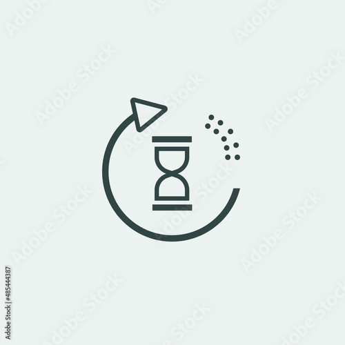  hourglass vector icon illustration sign 
